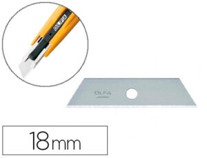 Recarga lamina para x-ato olfa largura 18 mm blister de 5 unidades