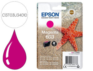 Tinteiro epson 603 xp-2100 / 2105 / 3100 / 4100 / wf-2810 / 2830 / 2835 / 2850 magenta 130 paginas