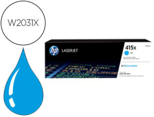 Toner hp 415x laser color m454 / mfp m479 cian 6000 paginas