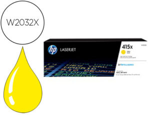 Toner hp 415x laser color m454 / mfp m479 amarelo 6000 paginas