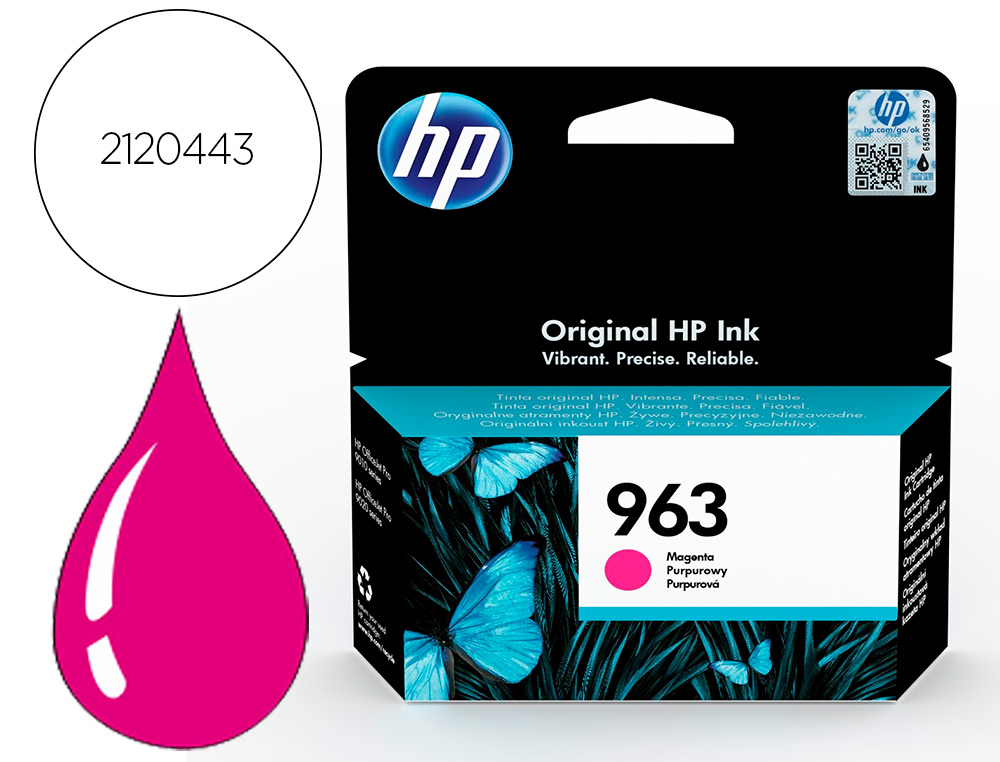 Tinteiro hp 963 officejet pro 9010 / 9020 / 9022 / 9023 / 9025 magenta 700 paginas