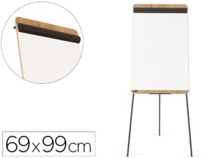 Quadro branco rocada com tripe lacado magnetico braco extensivel tabuleiro cor carvalho 69x99 cm altura