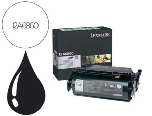 Toner lexmark laser t620 / t622 12a6860 preto 10000 paginas