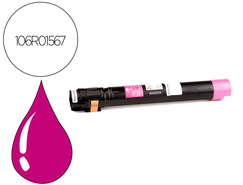 Toner xerox laser phaser 7800 magenta alta capacidade 17200 paginas