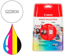 TINTEIRO CANON PHOTO VALUE PACK PRETO COLOR PG-545XL + CL541XL PIXMA MG2450 / 2550