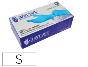 LUVAS DE NITRILO BESTSAFE TAMANHO S CAIXA DE 100 UNIDADES