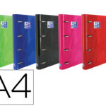 Pasta com recarga oxford europeanbinder classic 4 aneis 35 mm quadricula 5 mm din a4 capa extradura cores classicas