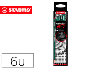 Lapis de grafite stabilo othello arty line estojo cartao de 6 unidades durezas sortidas