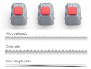 Cabeca de corte dahle para cisalhas 508 conjunto de 3 unidades microperfurado / ondas / fenda