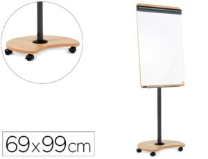 Quadro branco rocada gama natural movel lacado magnetico com 2 bracos dobraveis 69x99 cm