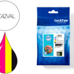 Ink-jet brother lc424val dcp-j1200w pack 4 colores negro / amarillo / cian / magenta 750 hojas