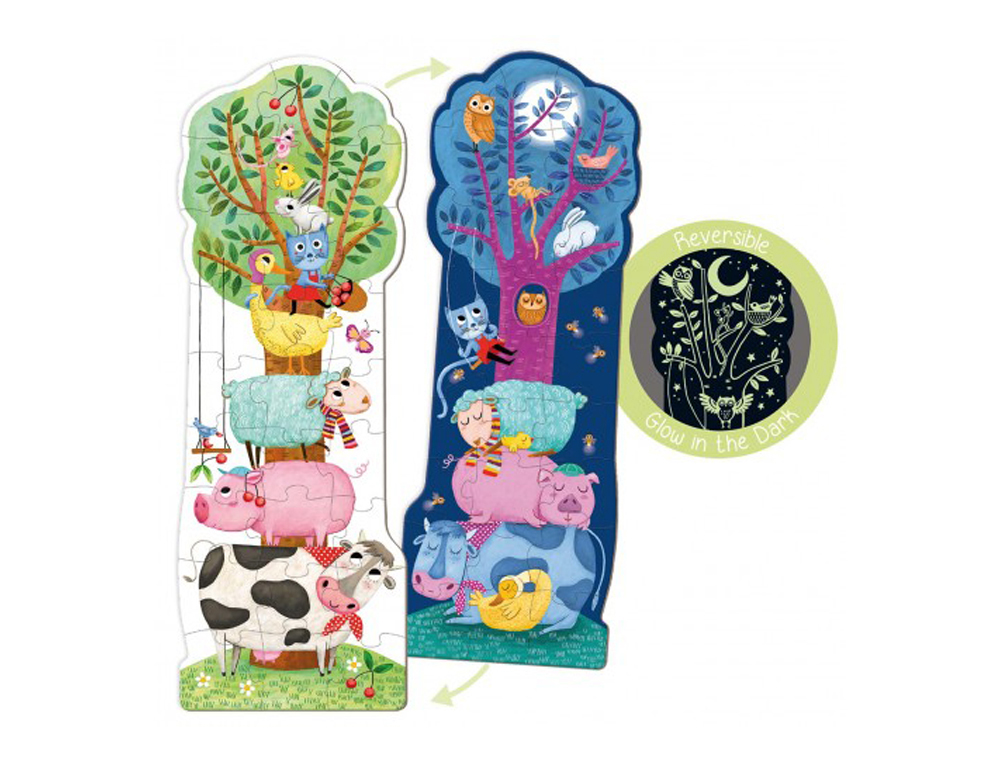 Puzzle goula xxl 27 pecas dia e noite reversivel