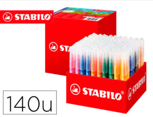 Marcador stabilo power max school pack de 140 unidades 16 cores sortidas