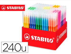 LAPIS DE COR STABILO TRIO AZ SCHOOL PACK DE 240 UNIDADES 20 CORES SORTIDAS