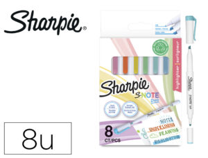 Marcador sharpie snote duo asst blister de 8 unidades cores sortidas