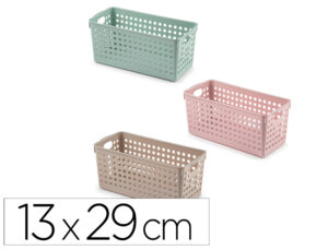 Cesto de organizacao plastiforte atlas nº 1 130×290 mm cores sortidas