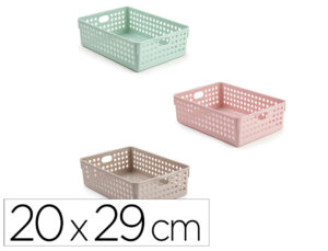 Cesto de organizacao plastiforte atlas nº 3 200×290 mm cores sortidas