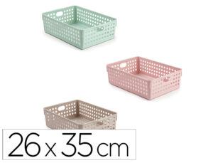 Cesto de organizacao plastiforte atlas nº 4 260×350 mm cores sortidas