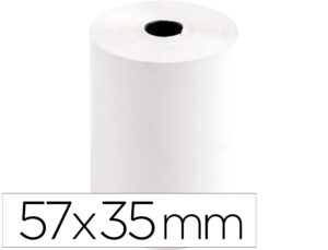 Rolo termico para impressora greening 57 mm largura x 35 mm diametro para tpv sem bisfenol em papel de 70 gr
