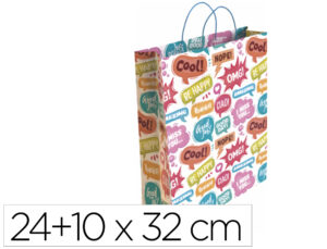 SACO PARA PRESENTE BASIKA TA2301 S 24+10X32 CM