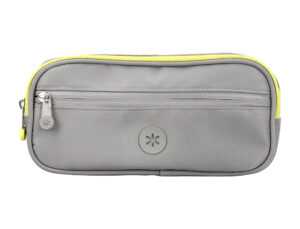 Estojo escolar antartik 3 compartimentos complemento da mochila cor cinza 100x60x220 mm