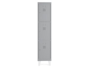 Armario metalico rocada 300 1 modulo 3 portas cinza 330x500x1800 mm