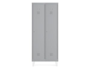 Armario metalico rocada 300 2 modulos x 1 porta cinza 620x500x1800 mm