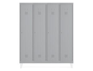 Armario metalico rocada 300 4 modulos x 1 porta cinza 1210x500x1800 mm