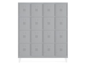 Armario metalico rocada 300 4 modulos x 4 portas cinza 1210x500x1800 mm