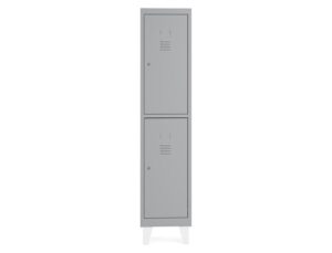 Armario metalico rocada 400 1 modulo x 2 portas cinza 430x500x1800 mm