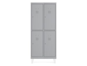 Armario metalico rocada 400 2 modulos x 2 portas cinza 820x500x1800 mm
