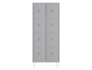 Armario metalico rocada 400 2 modulos x 4 portas cinza 820x500x1800 mm