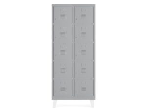 Armario metalico rocada 400 2 modulos x 5 portas cinza 820x500x1800 mm