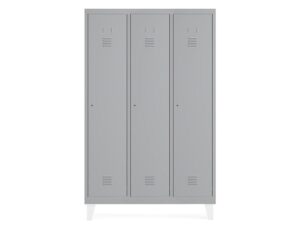 Armario metalico rocada 400 3 modulos x 1 porta cinza 1210x500x1800 mm