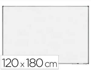 Quadro branco rocada lacado magnetico moldura aluminio com cantos 120x180 cm