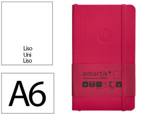 Caderno com elastico antartik notes capa mole a6 liso fucsia 100 folhas 80 gr fsc