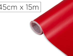 Rolo adesivo dc-fix vermelho sinal largura 45 cm comprimento 15 mt