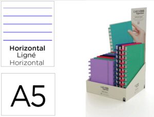 Caderno igeniox foam intensa pautado expositor de 12 unidades sortidas