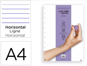 Recarga caderno carchivo ingeniox a4 50 folhas pautado