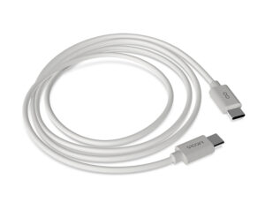 Cabo groovy usb-c a tipo c comprimento 1 mt cor branco