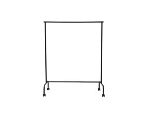 Cabide rocada maullimbo cavalete extensivel com rodas cor preto 1270x505x1570 mm