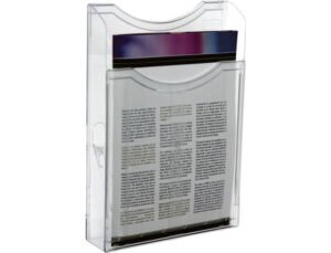 Expositor de parede archivo 2000 din a4 vertical 1 compartimento vidro transparente 300x235x35 mm