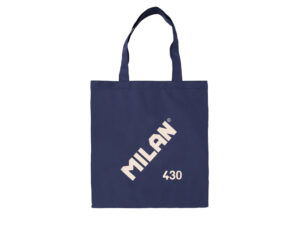 Saco com asas milan tote bag serie 1918 cor azul marinho 380x410 mm