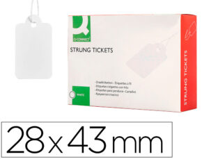 Etiquetas q-connect 28x43 mm caixa de 500 unidades