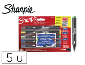 Marcador sharpie acrylic ponta redonda blister de 5 unidades cores sortidas