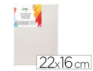 Tela de pintura liderpapel 1f tecido agrafado traseiro algodão 100% 22x16 cm