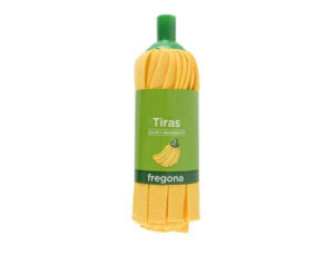 Esfregona de tiras amarelas uso domestico e profissional
