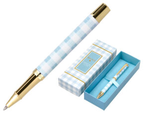 Roller belius picnic aluminio cor azul celeste dourado tinta cor preto caixa de design