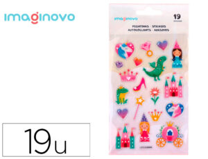 Autocolantes imaginovo princesas magic dreams pvc 190x105 mm em blister