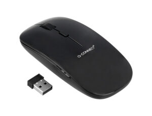 Rato q-connect otico sem fios silencioso dpi 800/1200/1600 pilhas aaa preto
